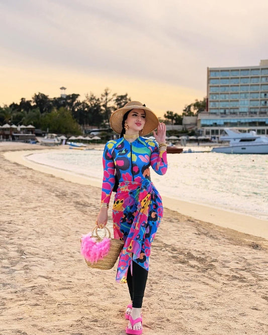 Burkini 4 pièces élégant et moderne